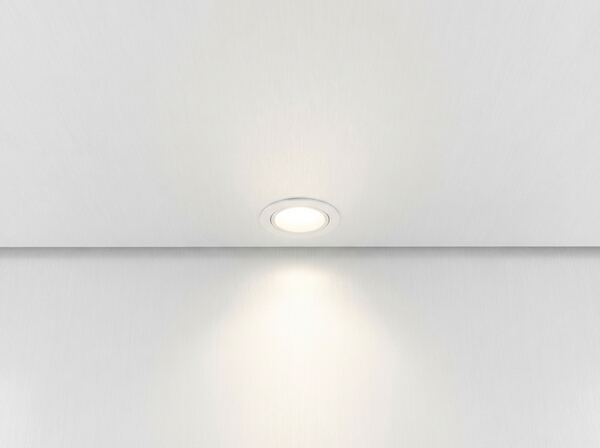 LED downlight material swatch — cab interior finish option