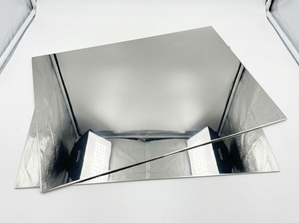 Mirror stainless material swatch — cab interior finish option