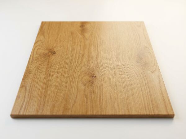 Oak veneer material swatch — cab interior finish option